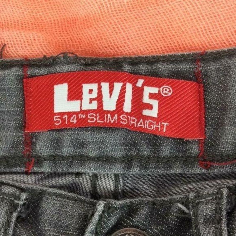 Levi's 514 Slim Straight Faded Black boys size‎ 6 regular jeans - Picture 8 of 8